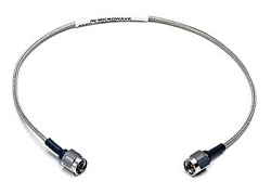 Precision high-flex unsleeved coaxial cable (30 cm)